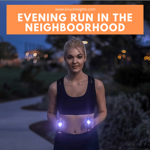 Carrera nocturna por el barrio