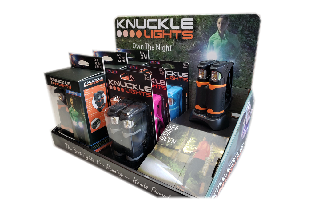 Knuckle Lights Are Available in Running Specialty Stores!