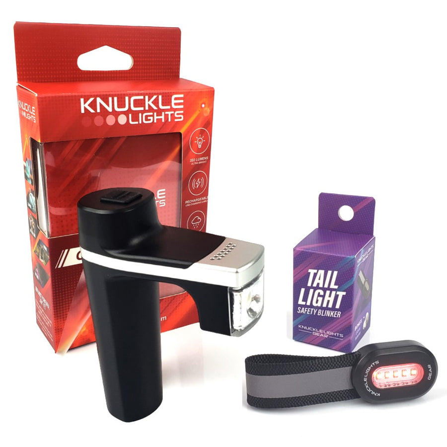 Knuckle Lights ONE + FREE Tail Light Safety Blinker